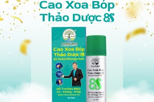 (Xanh) Cao Xoa Bóp Thảo Dược 8S - Truyền thống (chai nhôm) - Hỗ trợ cải thiện các vấn đề cơ xương khớp