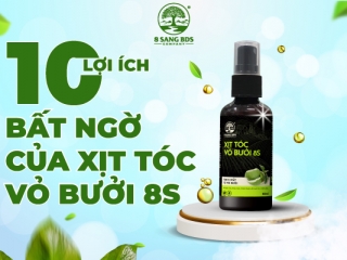 10 Lợi ích bất ngờ của xịt tóc vỏ bưởi 8S