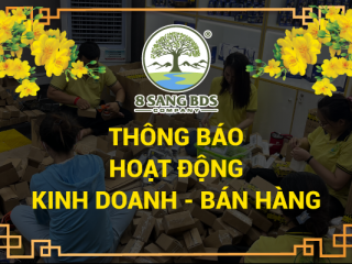 THÔNG BÁO HOẠT ĐỘNG KINH DOANH - BÁN HÀNG XUÂN QUÝ MÃO 2023!!!